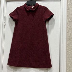 Zara Kids Size 8 Collared Herringbone Timeless Classic Dress
